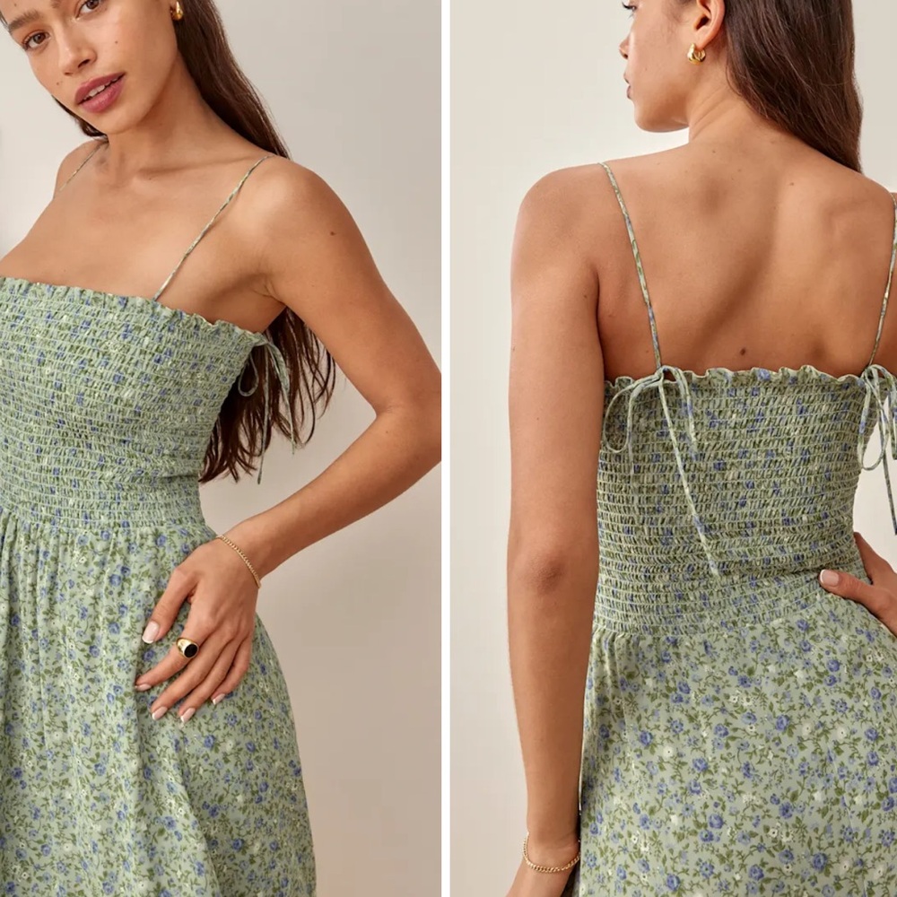 Reformation Sable Dress Sprite - Size M - Picture 4 of 4